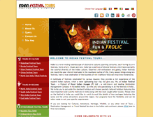Tablet Screenshot of indianfestivaltours.com